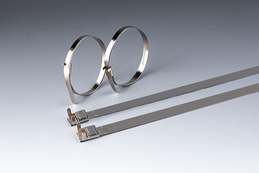 L-body stainless steel cable tie